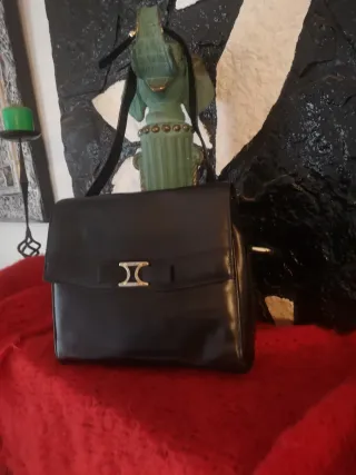 Bolso Piel Negro Corte Inglés