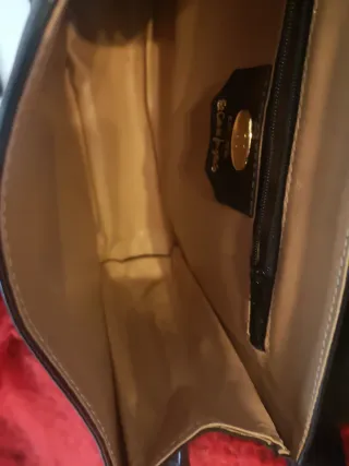 Bolso Piel Negro Corte Inglés