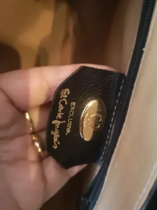 Bolso Piel Negro Corte Inglés