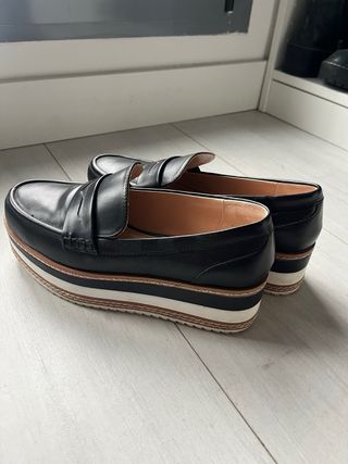 Mocasines Pull&Bear suela alta negros