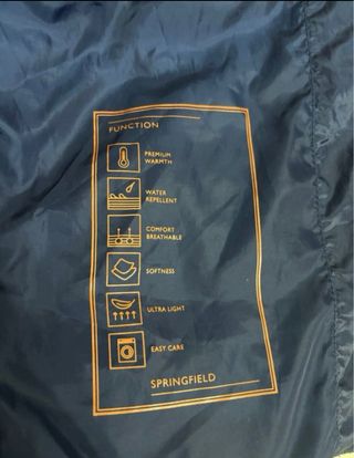 Plumífero Springfield Azul Naranja