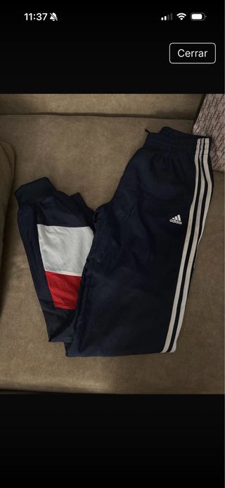 Pantalón chándal Adidas azul y multicolor