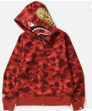 Felpa BAPE Camo Rossa
