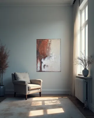 Cuadro abstracto con textura