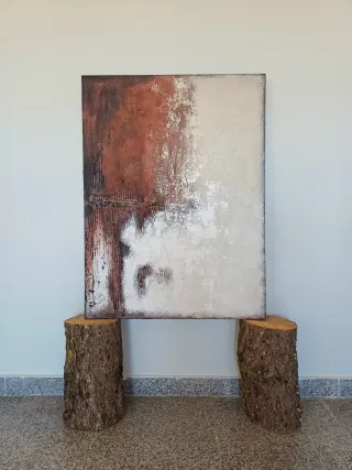 Cuadro abstracto con textura