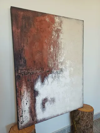 Cuadro abstracto con textura