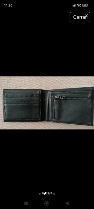 Cartera monedero chico negra