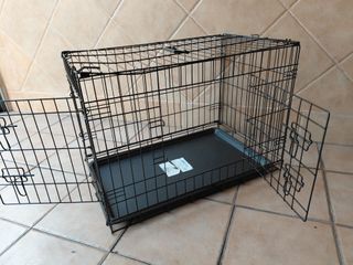 Jaula Transportin Mascotas Negra