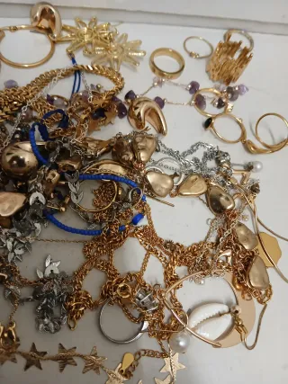 Lote bisutería oro y plata