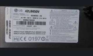 Televisor LG 42 Negro