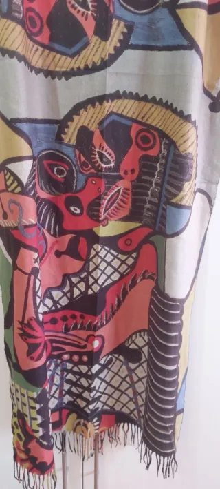 Sciarpa donna fantasia Picasso multicolor