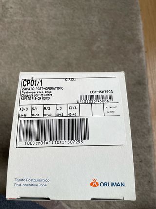 Zapato Postoperatorio Orliman CP01