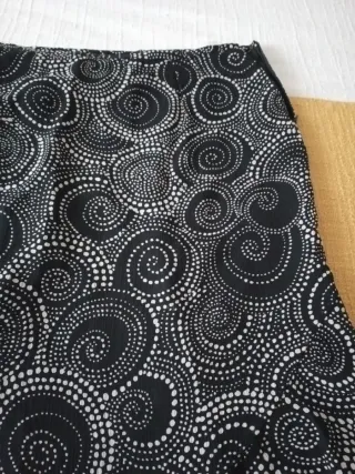 Falda estampada mujer
