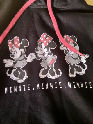 Sudadera Negra Minnie Talla M