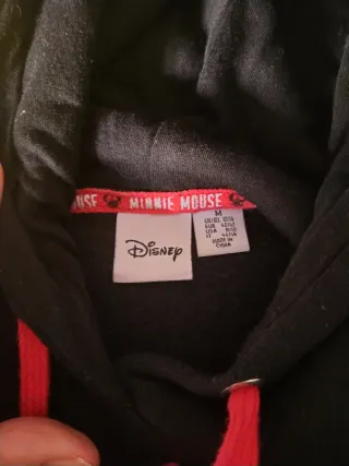 Sudadera Negra Minnie Talla M