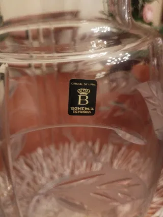 Tibor Bohemia Cristal Tallado y Plata