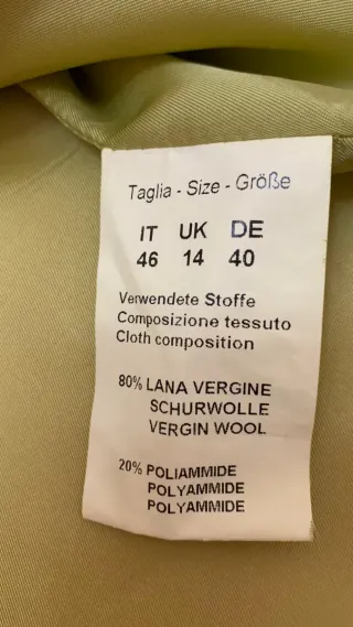 Giaccone CHIARULLI giallo taglia 46