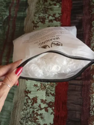 Barba Babbo Natale pelo riccio