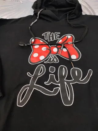 Sudadera Minnie Negra Talla XL/XXL, adjunto medida