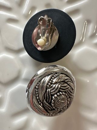 Orecchini clip vintage anni '80 argento