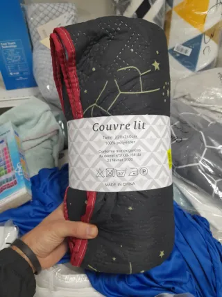 Edredón Negro Cielo Estrellado 220x240