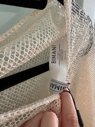 Poncho Bimani Beige Talla Única Nuevo