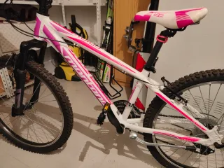 Bicicleta Montana Blanca y Rosa