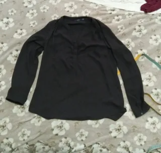 Camicia nera manica lunga