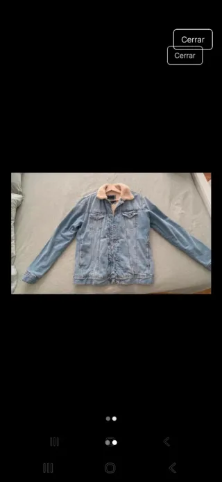 Cazadora Vaquera Zara Boreguillo Talla M