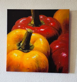 Cuadro Pimientos Rojo y Amarillo