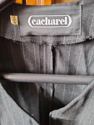 Gonna e gilet gessato