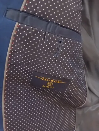 Traje de chaqueta azul Easy Wear