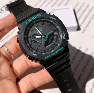 Reloj Casio G-Shock GA-2100-1A Negro y Turquesa