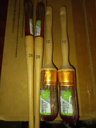 2+2 Brochas Prensadas Mezcla N°12 y N°28