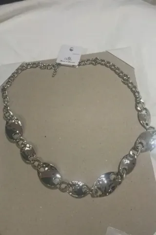 Set Collana e Bracciale Argento Ovali