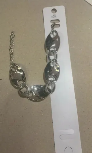 Set Collana e Bracciale Argento Ovali