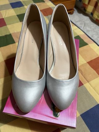 Zapatos Guapissima Talla 40 Plateados