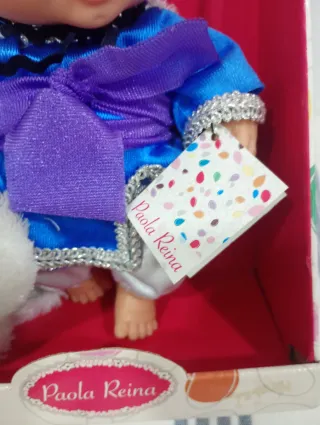 Muñeca Paola Reina Rey Mago Melchor.