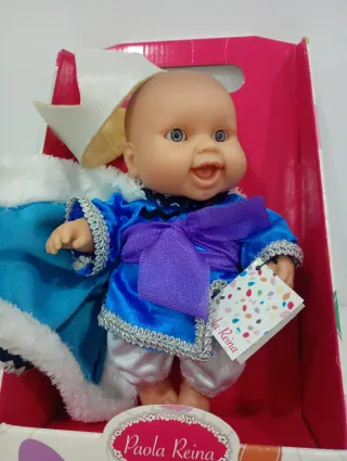 Muñeca Paola Reina Rey Mago Melchor.