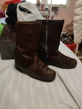 Botas de nieve marrones