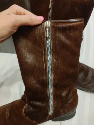 Botas de nieve marrones