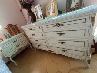 Conjunto Muebles Habitación: Armario, Cómoda, Mesi