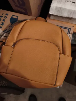 Bolso mochila marrón