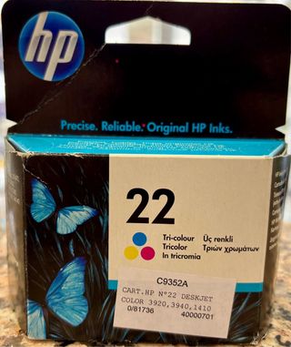 Cartucho Tinta HP 22 Tricolor C9352A
