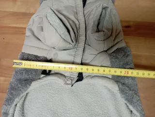 Chaqueta para mascota Baby Dog beige/gris