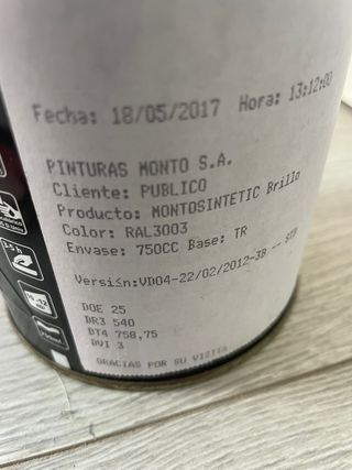 Pintura Monto Sintético Brillante