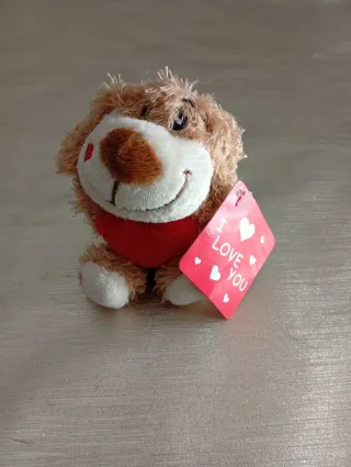 Portachiavi cane peluche I Love You Cartorama