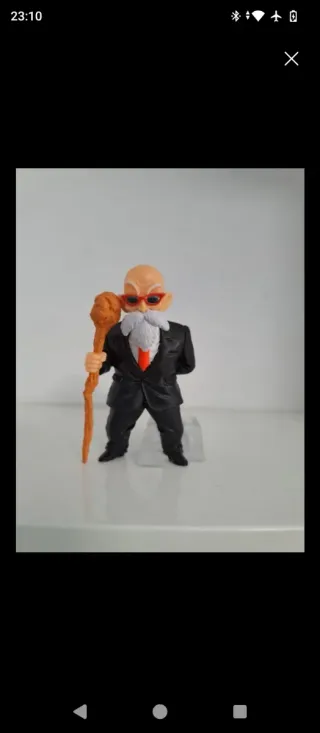 Figura Gashapon Maestro Roshi Traje Negro