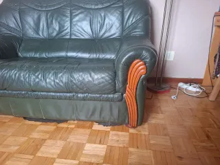 Sofá de 2 plazas de cuero