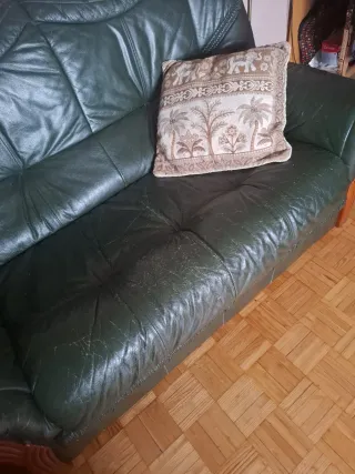 Sofá de 2 plazas de cuero